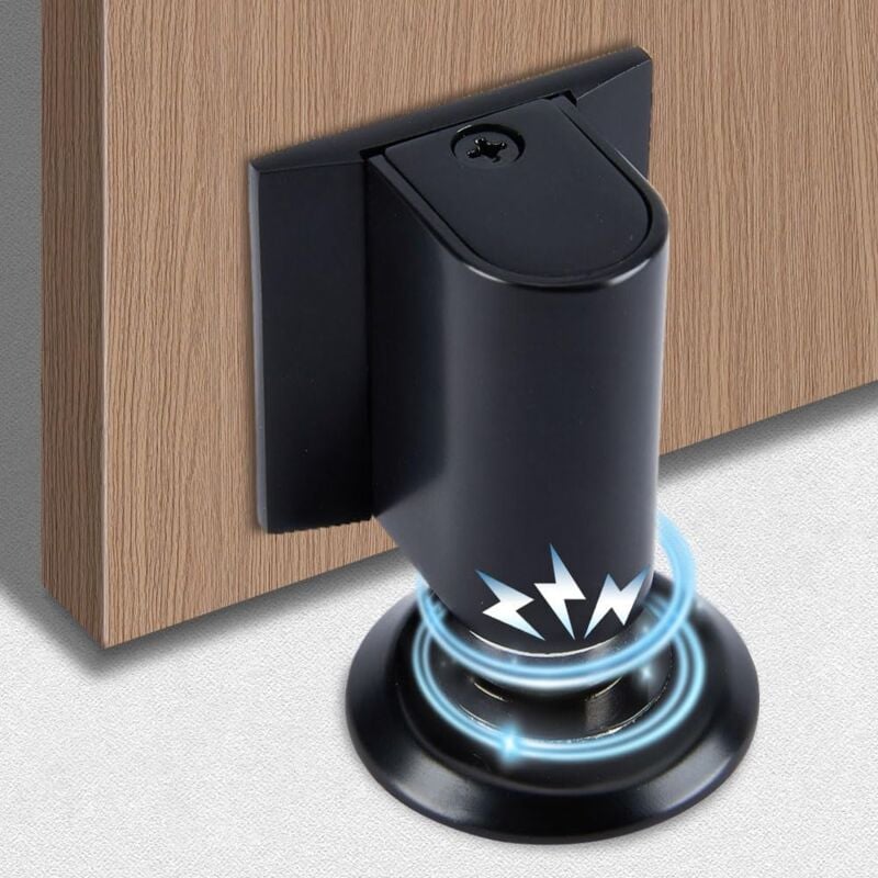 Magnetyczny stoper do drzwi, metalowy magnetyczny stoper do drzwi, mocny magnetyczny stoper do drzwi z klejem i śrubami