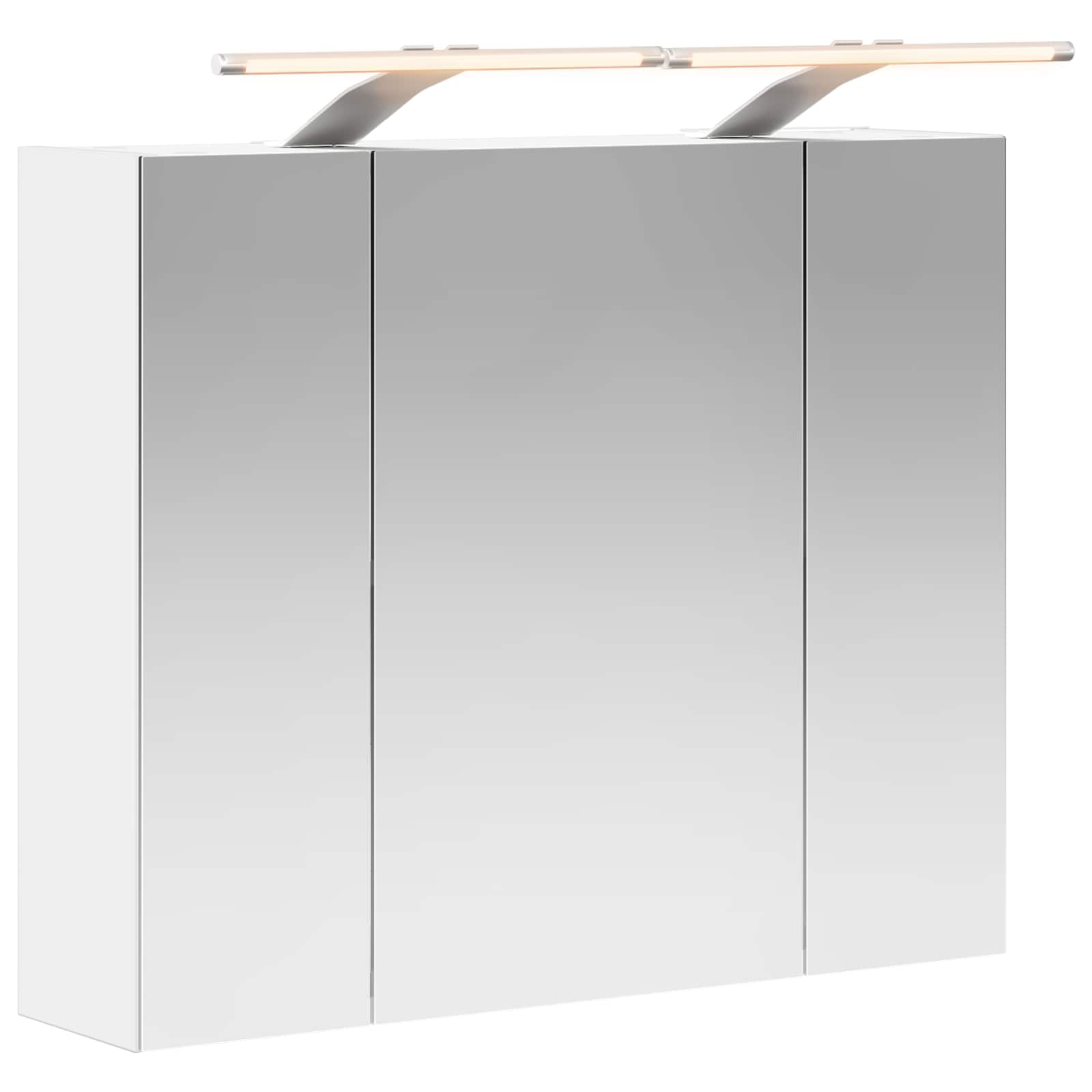 Szafka z lustrem do łazienki Biały 60 x 14,5 x 50 cm