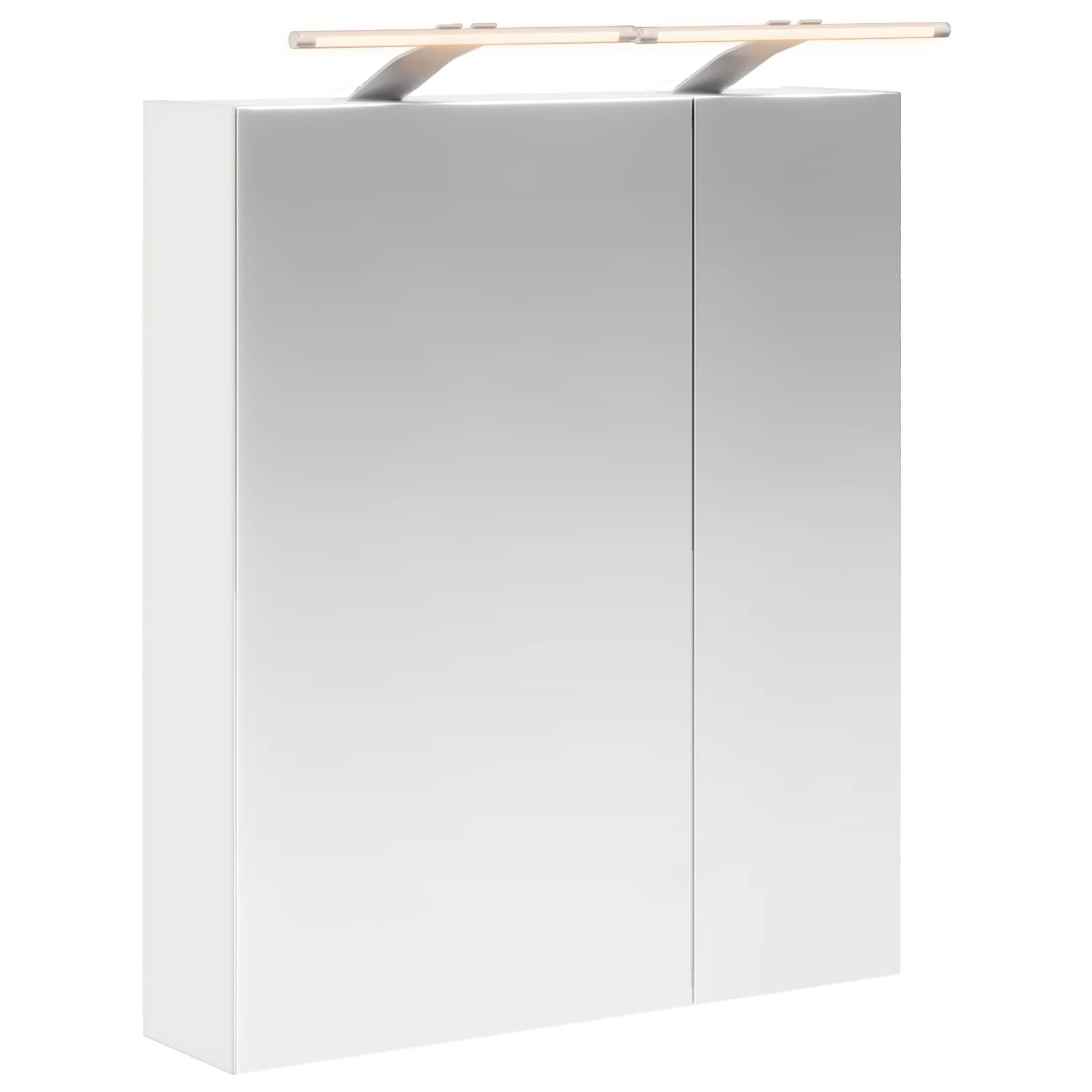 Szafka z lustrem do łazienki Biały 60 x 14,5 x 70 cm