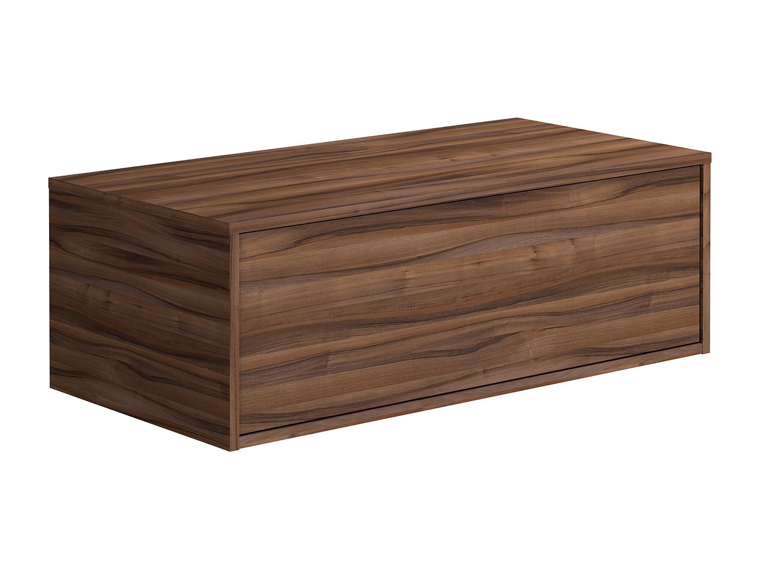 Szafka pod umywalkę wisząca - Kolor naturalny ciemny - 94 cm - TEANA II