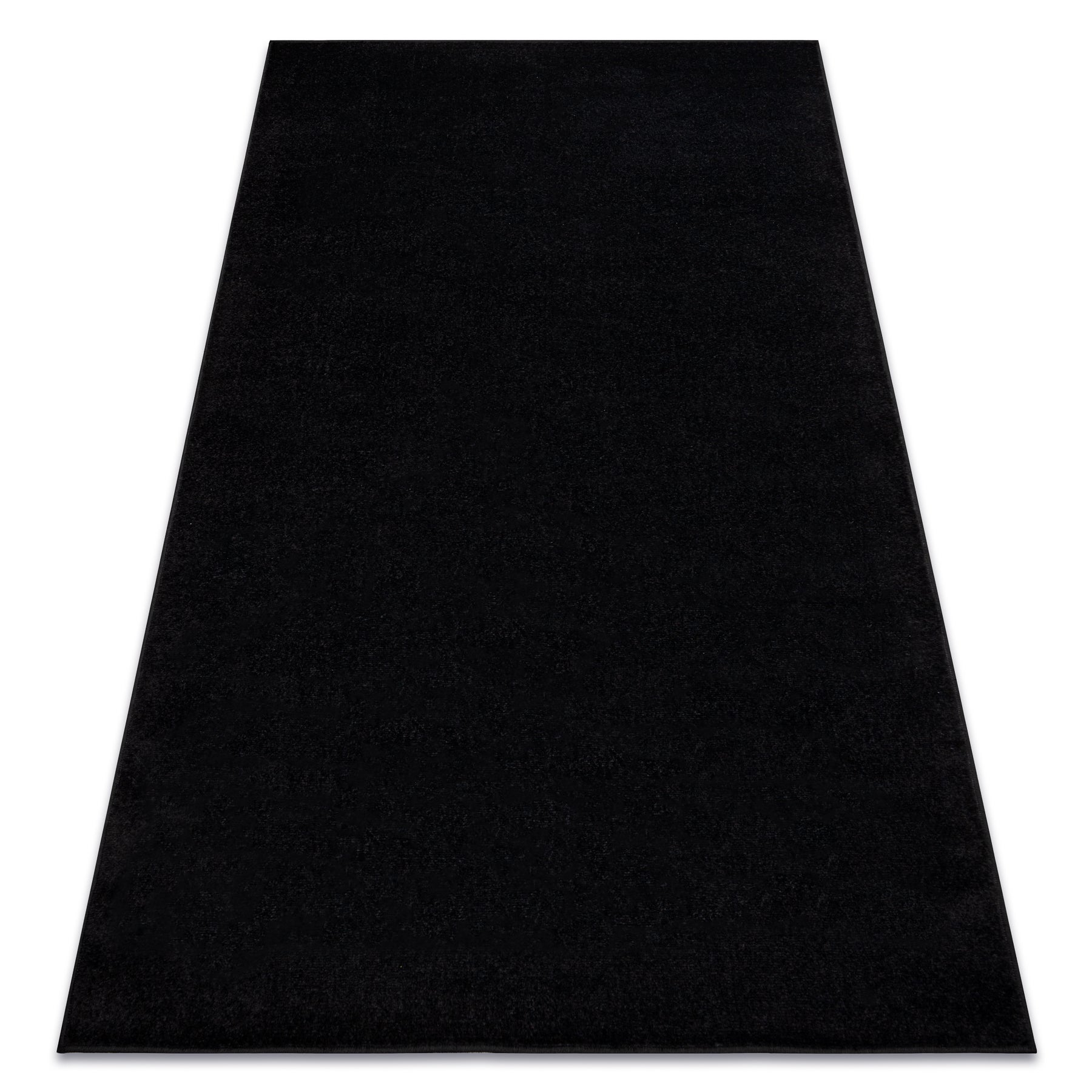 Dywan ETON PLUS czarny jednolity, jednokolorowy, gładki 200x400 cm