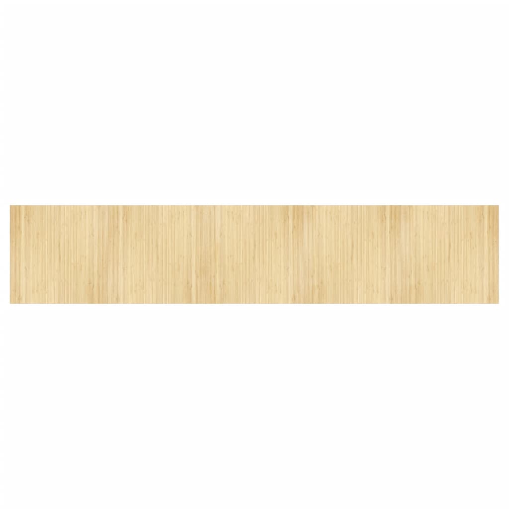 Dywan Bambusowy 100x500 cm Jasny Naturalny do Salonu Antypoślizgowy