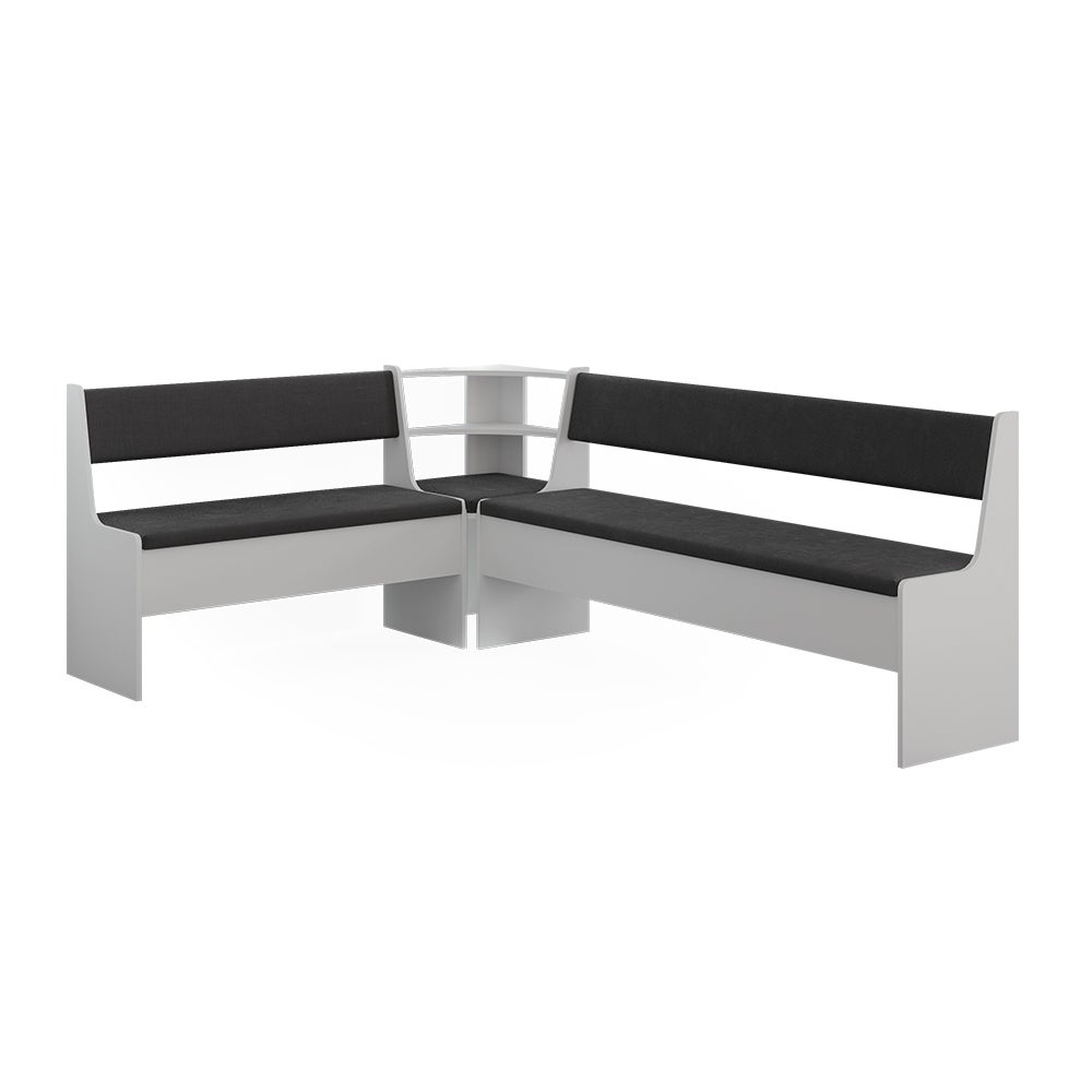 Vicco Grupa ławek narożnych Roman, Biały, 150.1 x 210.1 cm
