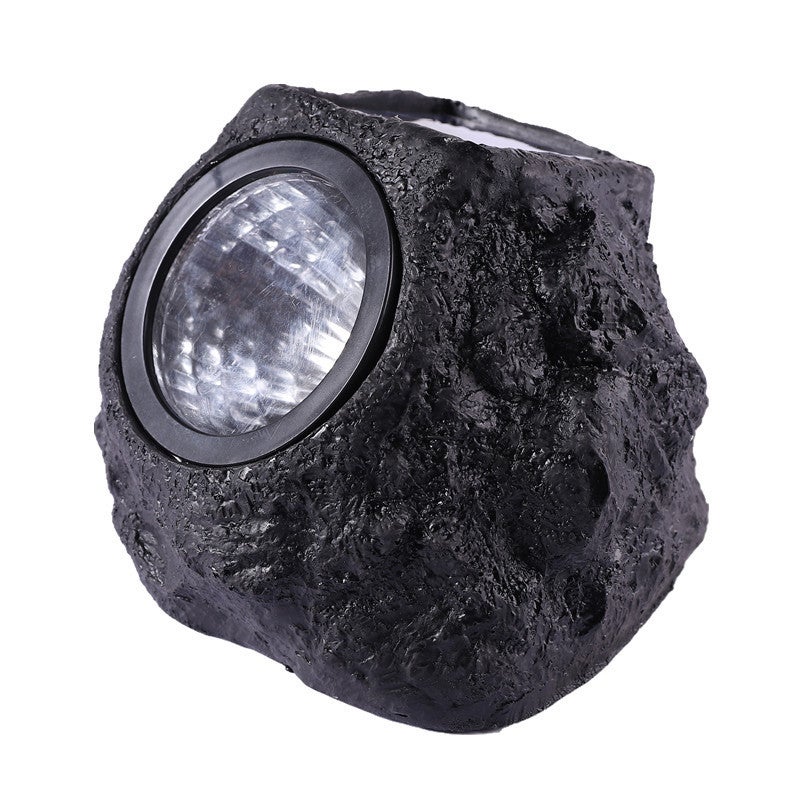 Lampy solarne zewnętrzne z imitacji kamienia, wodoodporne, LED, do ścieżek, tarasów i ogrodów.