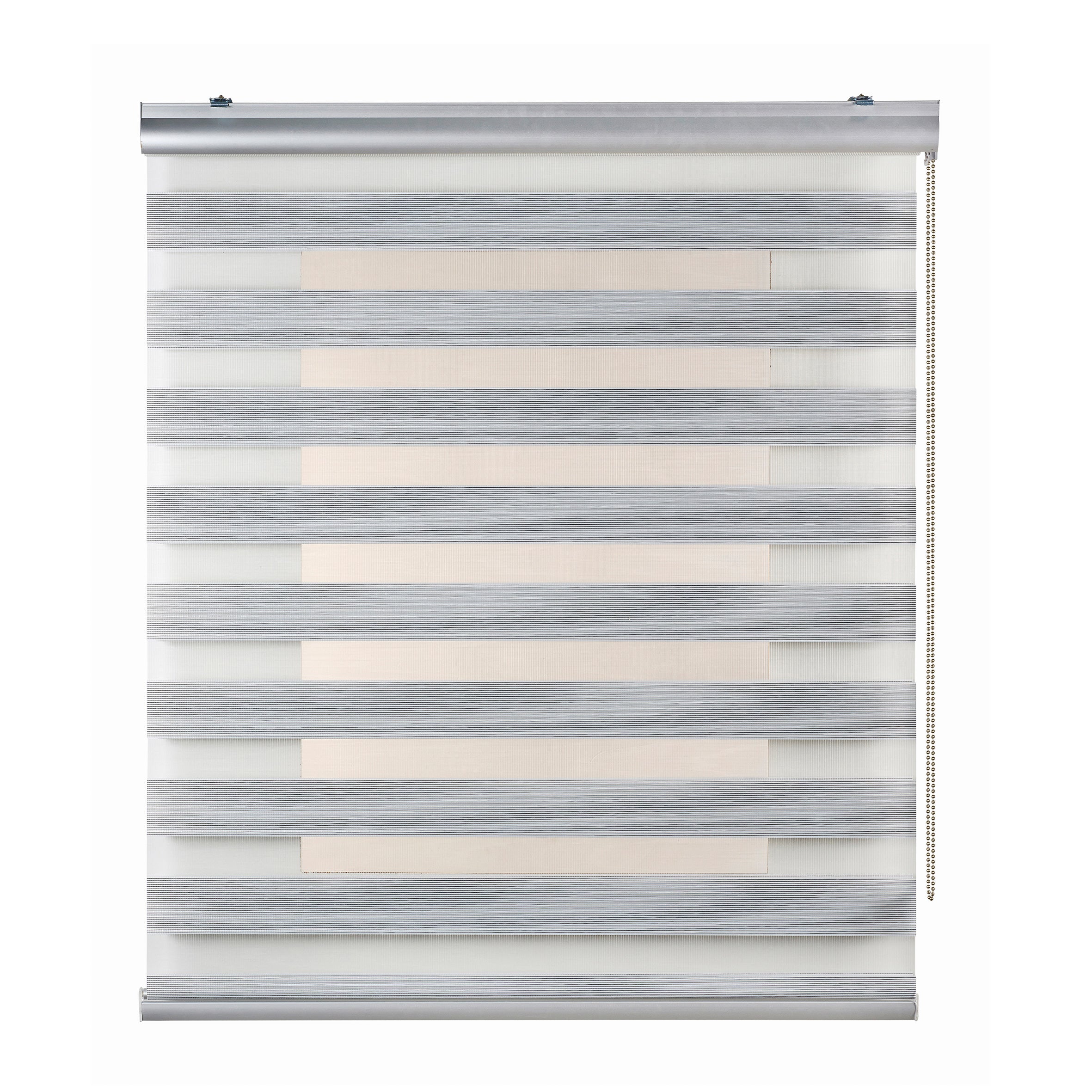 Roleta Dzień i Noc Premium, z aluminiowym wykończeniem, szara, 160x250cm