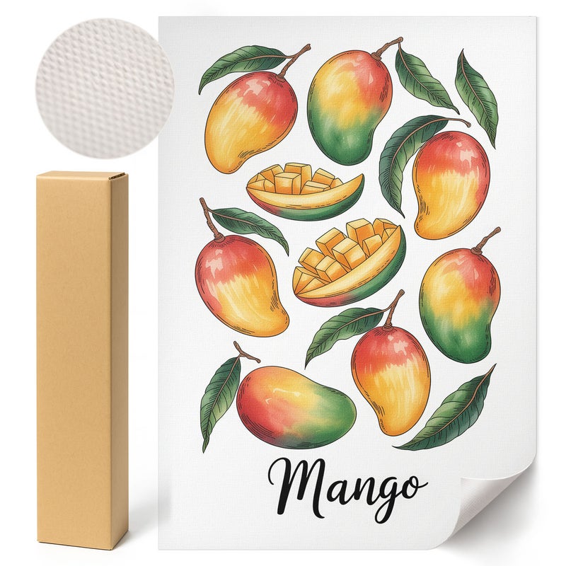 Dekoracyjny Plakat Egzotyczne mango - 3 Steps 21x29,7 cm ArtPrintCave