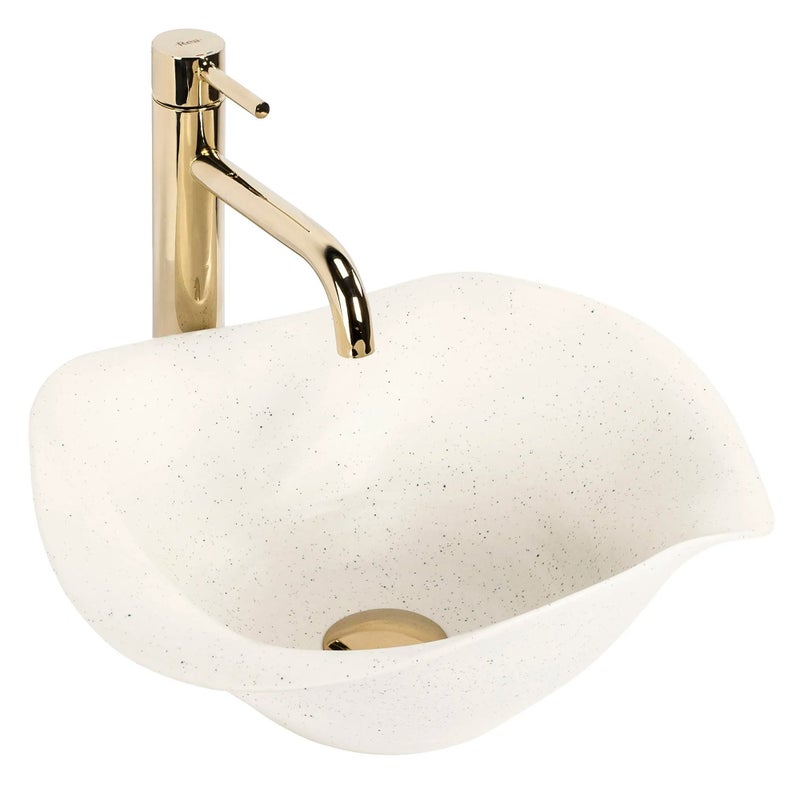 VASQUE À POSER REA HM-35B BEIGE HANDMADE ART