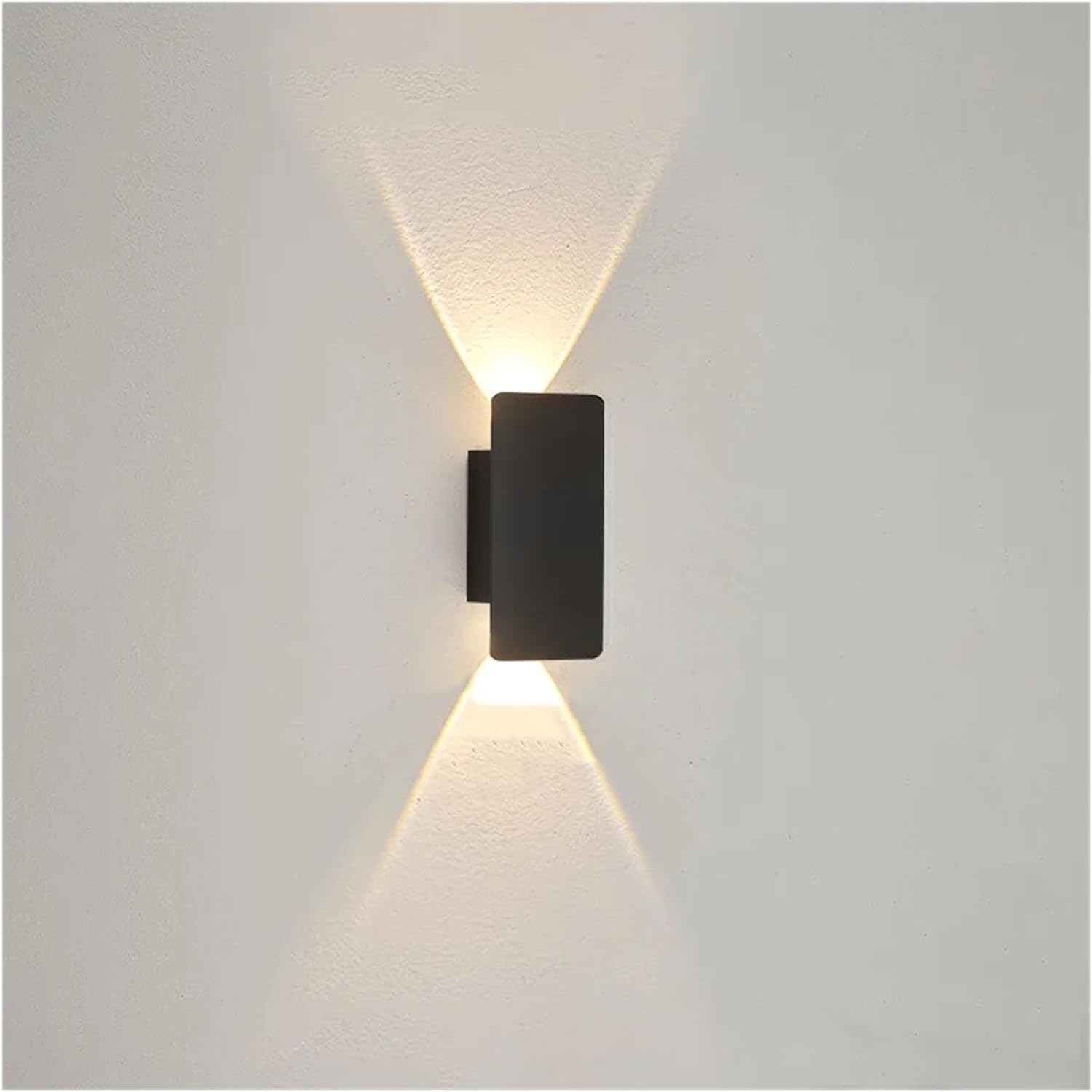 Kinkiet, taśma aluminiowa, ciepłe światło, oświetlenie sypialni (czarny, 10 cm - 1 sztuka - 2 W)