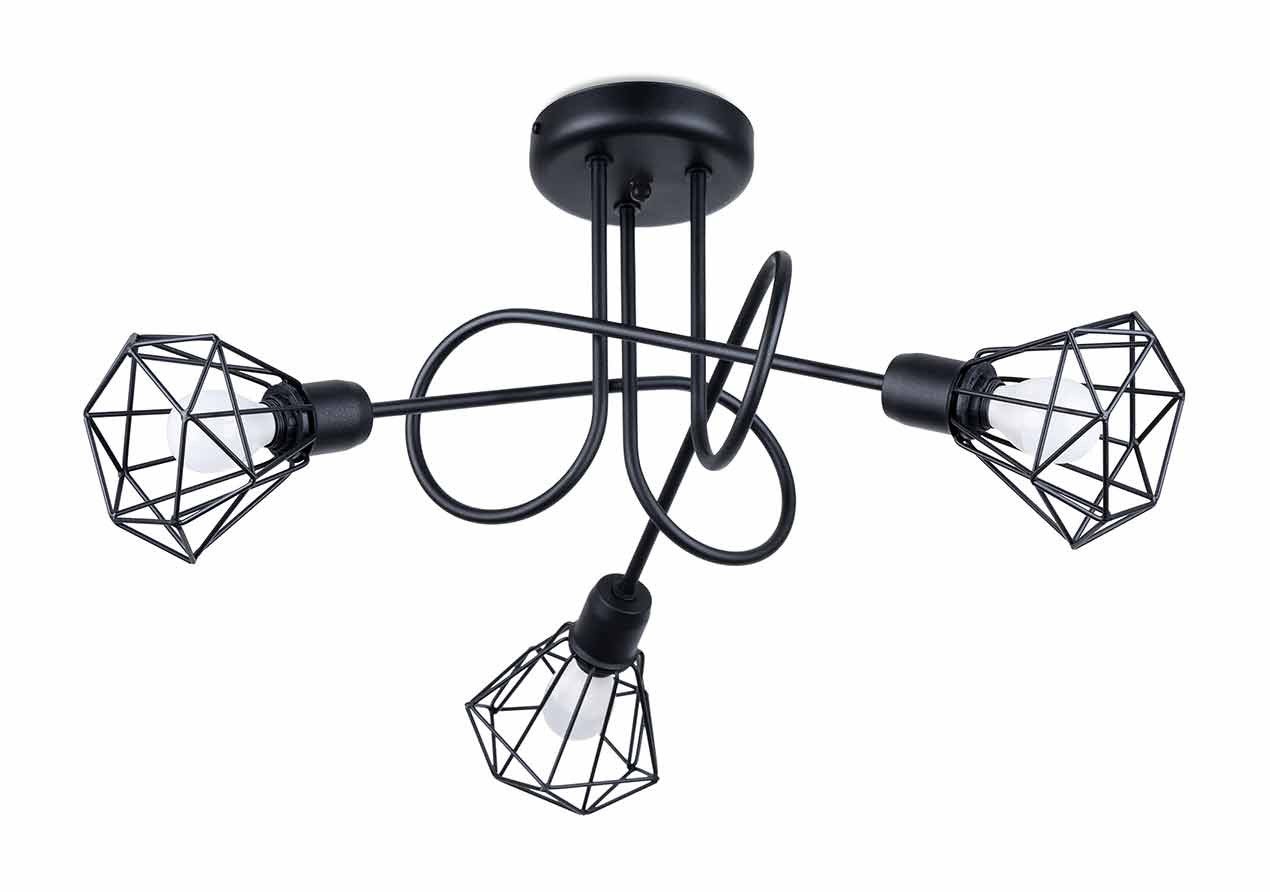 Lampa sufitowa Sollux ARTEMIS industrialny czarny SL.1109