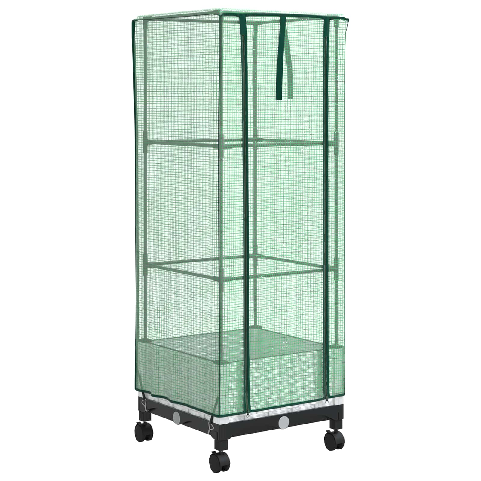 Donica Ogrodowa z Polipropylenu 40x40x129 cm Biała na Taras