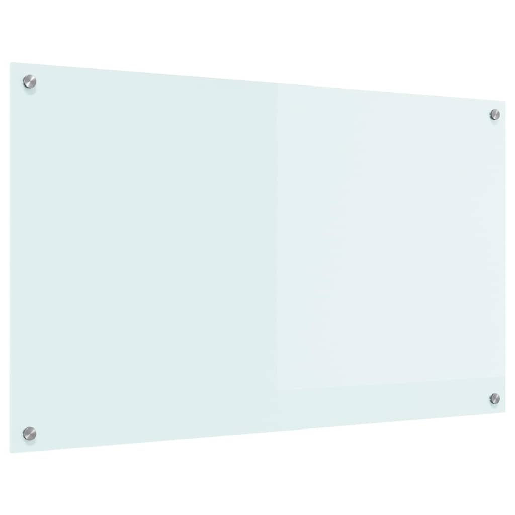 Panel Kuchenny ze Szkła Hartowanego 100x60 cm Mleczny do Kuchni
