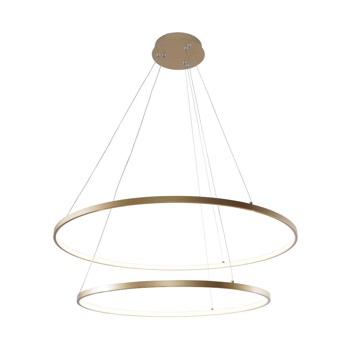 Lampa wisząca dwa pierścienie BRENO LED 60W Zuma Line 2023200-GD