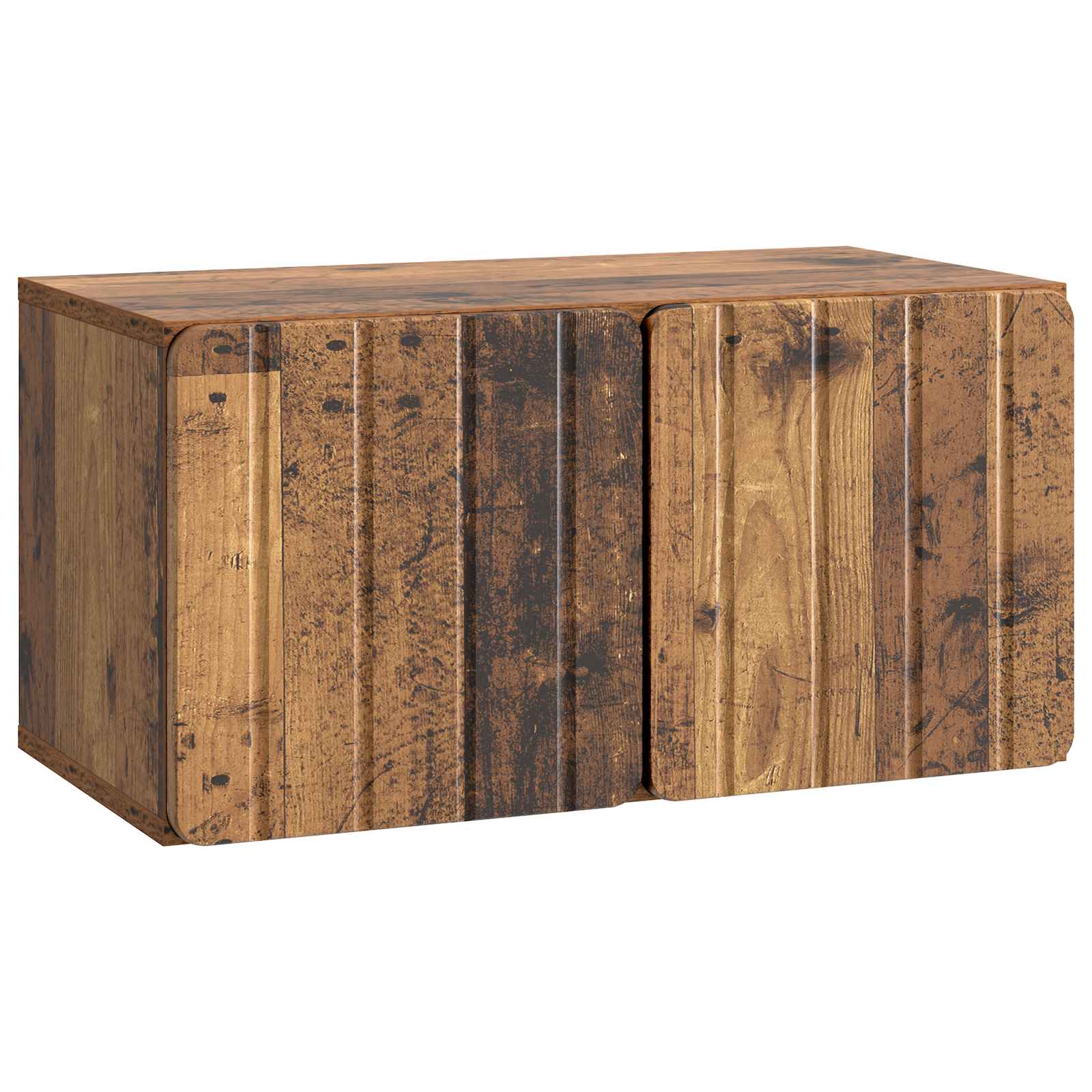 Szafka RTV montowana na ścianie 59,5 x 31 x 30 cm Stare drewno