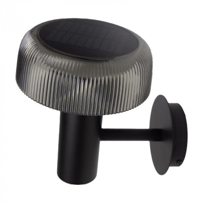 Kinkiet solarny LED USB-C czarny 2.5W neutralna 200lm metal wym:17,8x15,1x14,6cm IP44 Ecolight