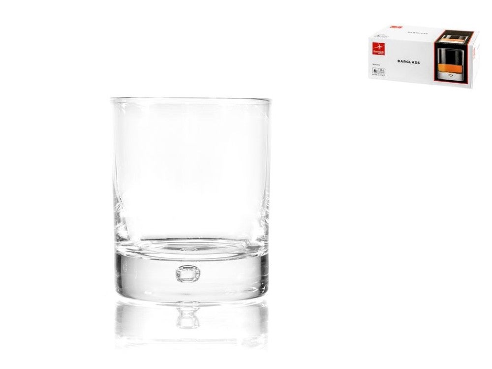 Bormioli Rocco Barglass Zestaw 6 szklanek do whisky, 28 cl Szkło przezroczyste