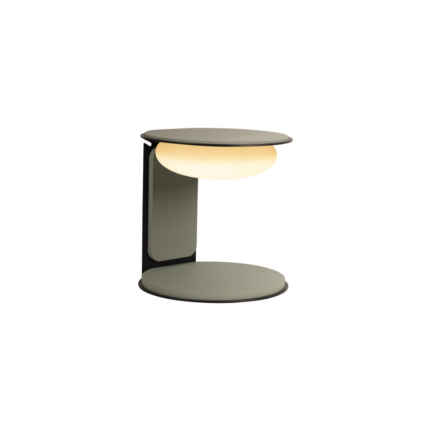 Lampa stołowa LED ALINDA zielona 9W ciepła 440lm drewno wym:20,4x20x20cm IP20 Lucide