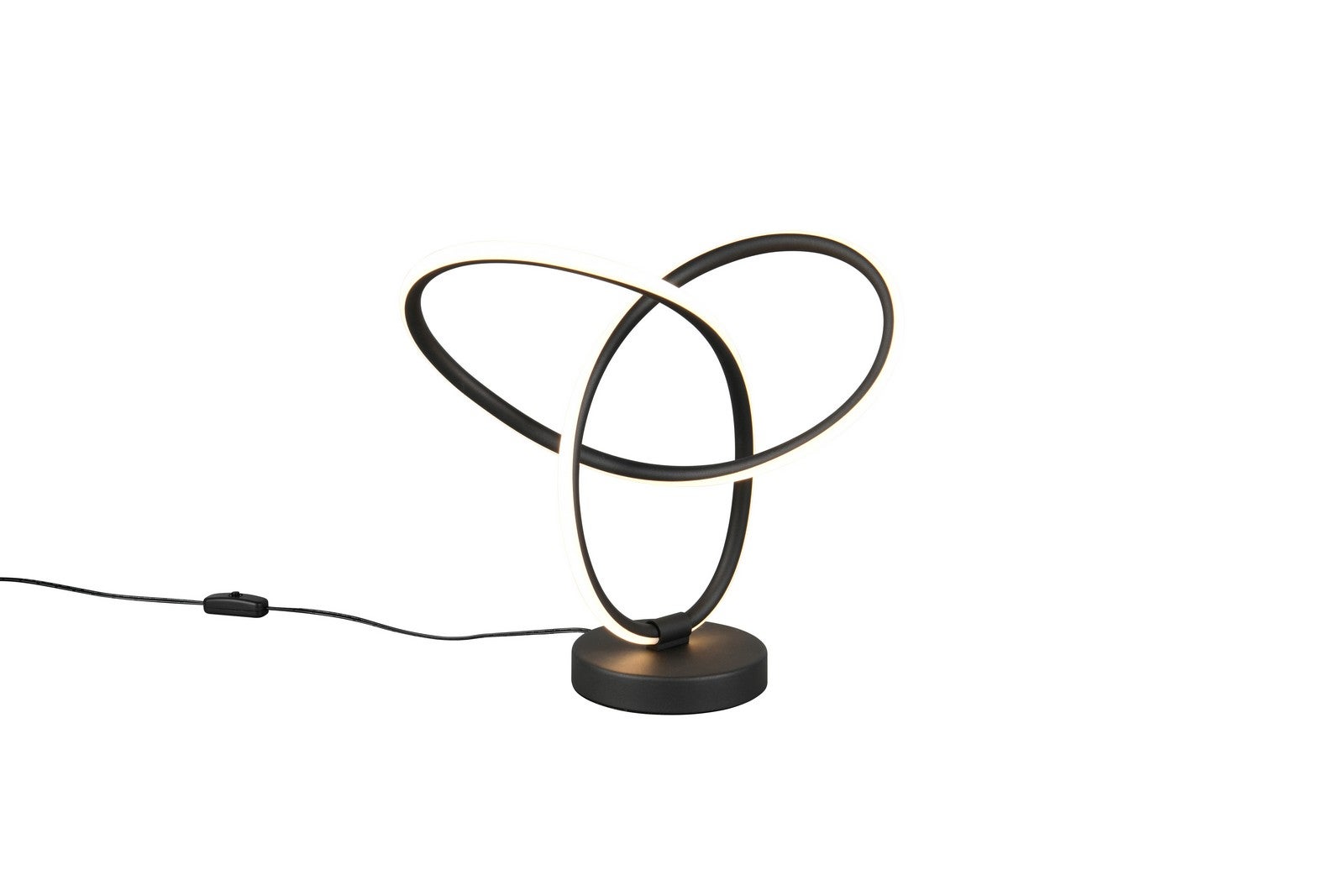 Lampa stołowa LED LANDO czarny matowy 8W ciepła 800lm metal wym:28x28x12cm IP20 RL