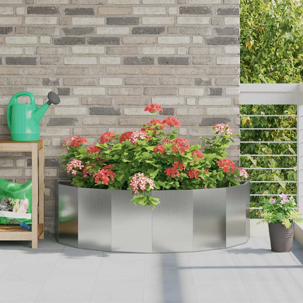 Donica Srebrny 120 x 60 x 35 cm Stal Galwanizowana vidaXL