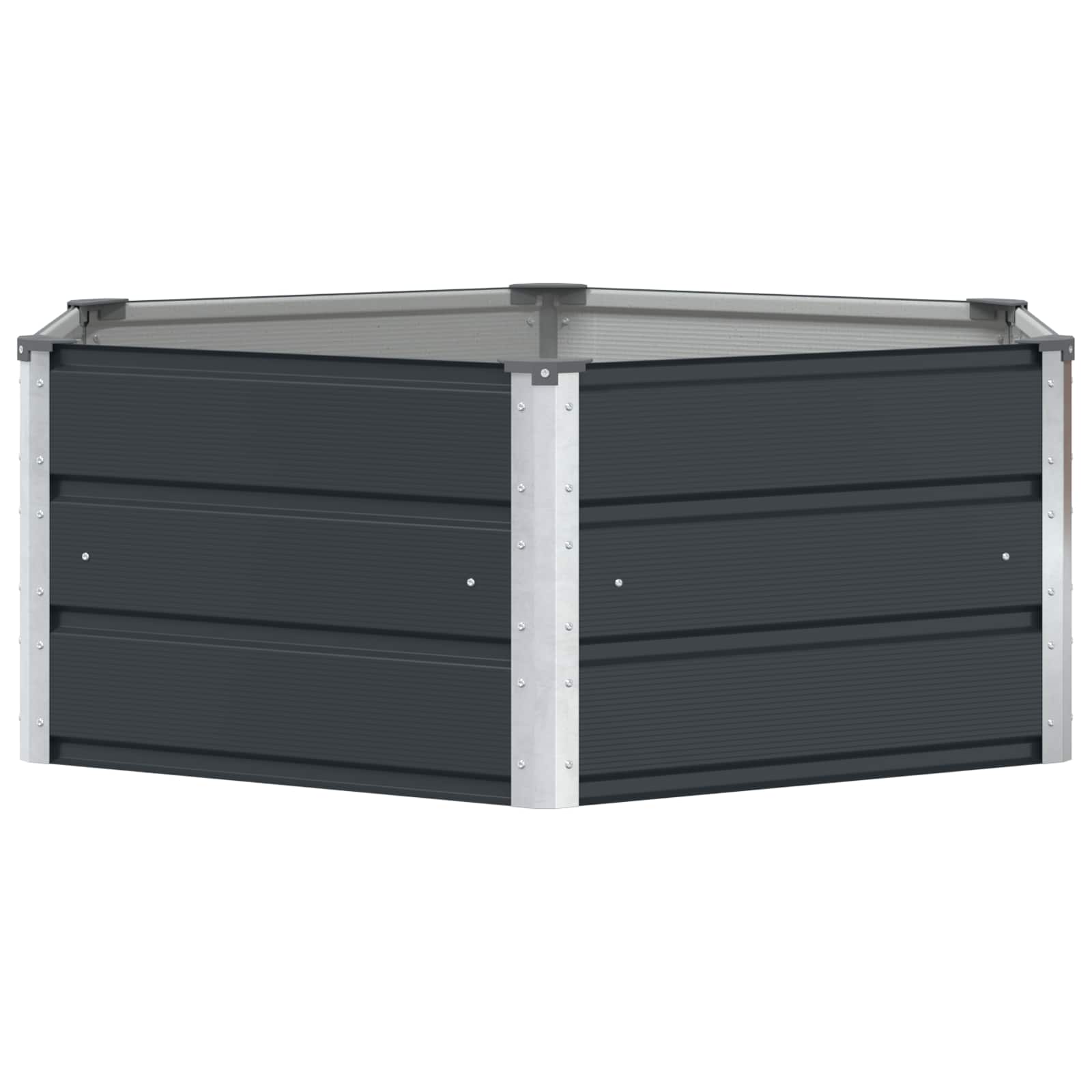 Donica Antracyt 129 x 129 x 45 cm Stal