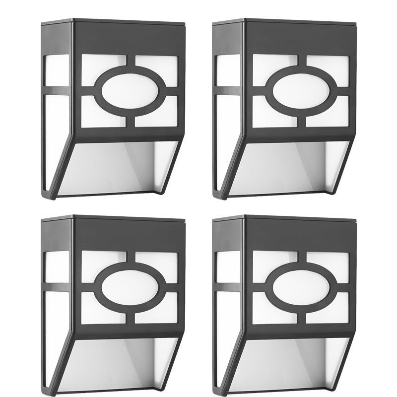 Lampa słoneczna LED na panel okienny, 2 lampy słoneczne na ciepłe światło (polikrystaliczne), 4 sztuki
