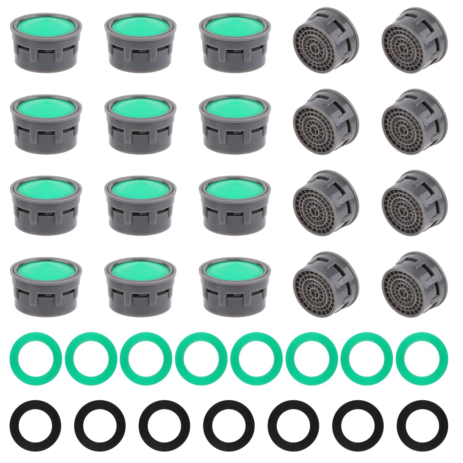 20-sztuka kran aerator zestaw, including M22/M24 gasket i plug-in limited viewership z kuchnia i łazienka kran filter zamiennik akcesoria