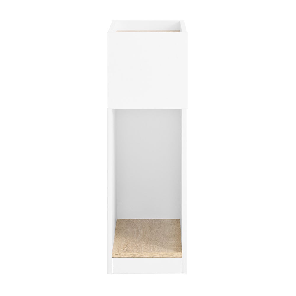 SoBuy Szafka nocna z 1 półką Biały 35x20x60cm Minimalistyczny FBT171-NW
