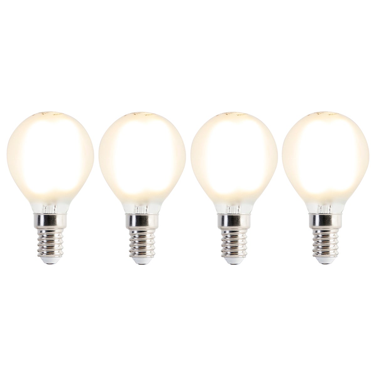 Zestaw 4 żarówek LED E14 P45 matowych 3,5W 360lm 2700K