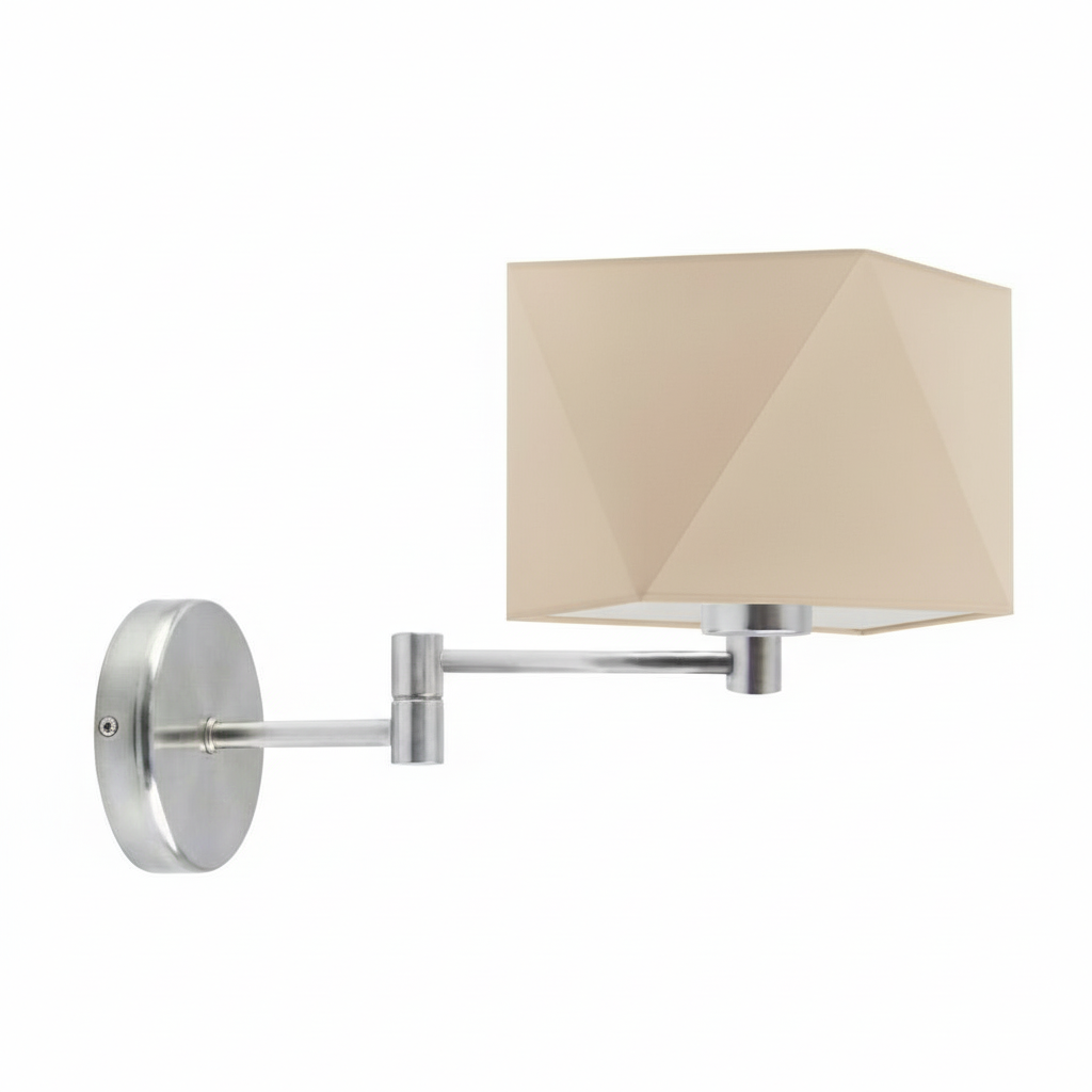 Kinkiet przegubowy lampa ścienna lampa na ścianę regulowany z abażurem diament BURNE