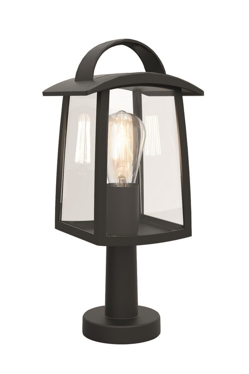 Lampa ogrodowa stojąca KELSEY czarno-biała 1xE27x40W aluminium wym:40x17x15cm IP44 Lutec