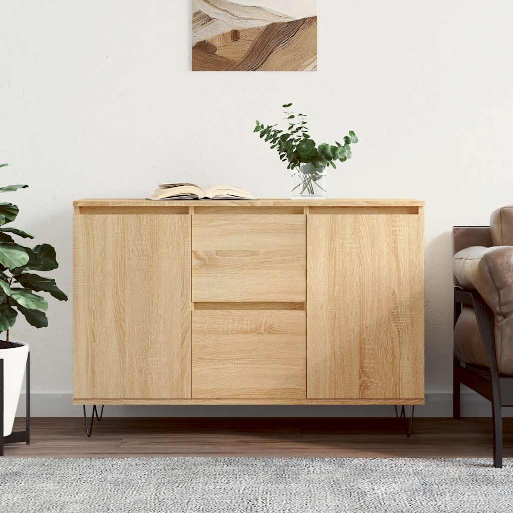 vidaXL Szafka, dąb sonoma, 101,5x35x70 cm, materiał drewnopochodny