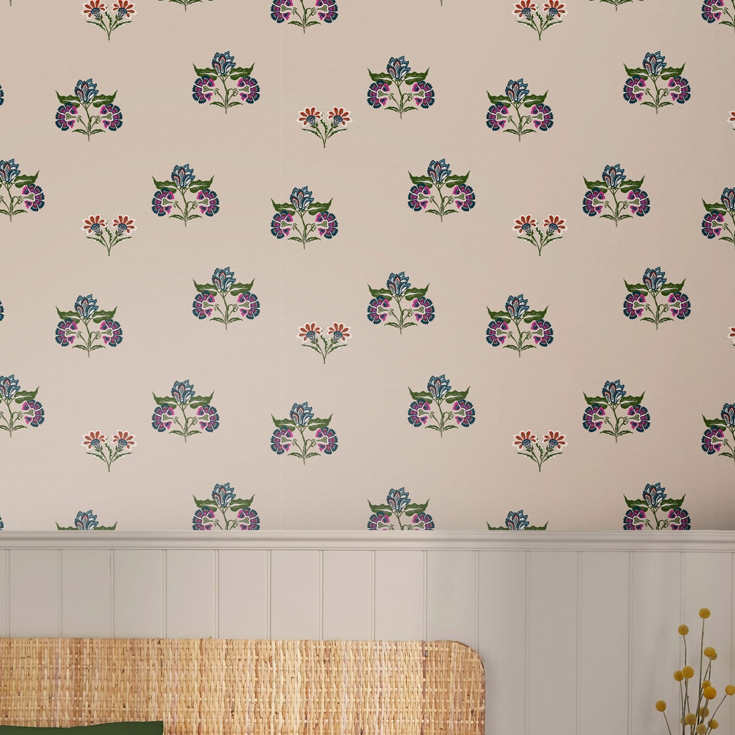 Joules Tapeta filzelinowa INDIENNE BLOCK 10 m x 52 cm