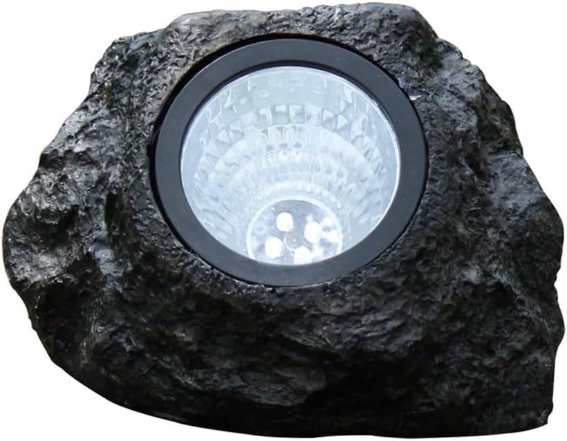 Solarna lampa kamień ogrodowy - wodoodporne oświetlenie ogrodu skalnego zasilane energią słoneczną, zewnętrzne oświetlenie krajobrazowe w kształcie ka
