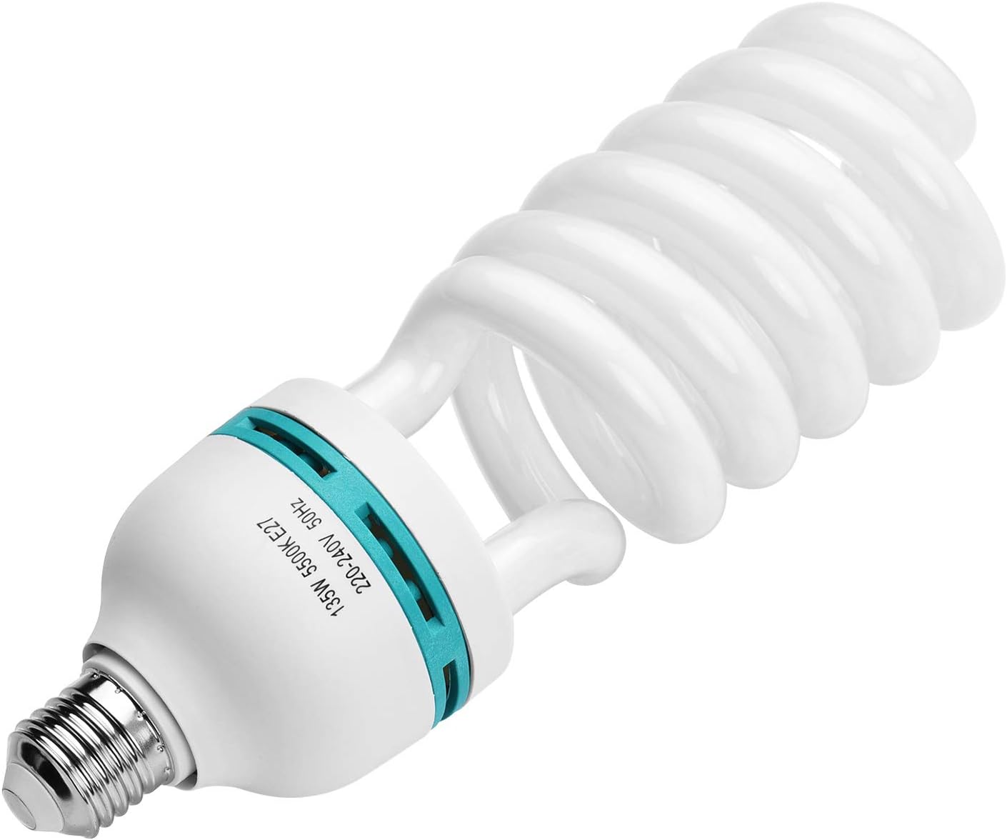 135 W, 220 V, lampa fotograficzna, 5500 K, światło dzienne, energooszczędna żarówka spiralna, żarówka E27, do studia fotograficznego, oświetlenia stud