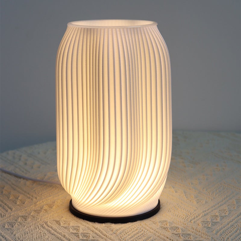 Lampa wazon z adapterem USB, przycisk sterowania do sypialni, mała lampka nocna ze ściemniaczem 3 kolory do domu
