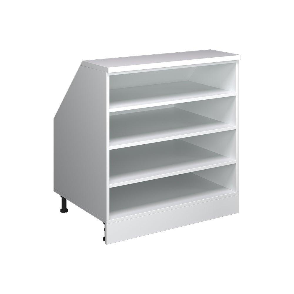 Vicco Szafka na spadzisty dach Rion, Biały, 80 x 81.8 cm z 4 przegrodami, korpus szafy głębokość 60 cm