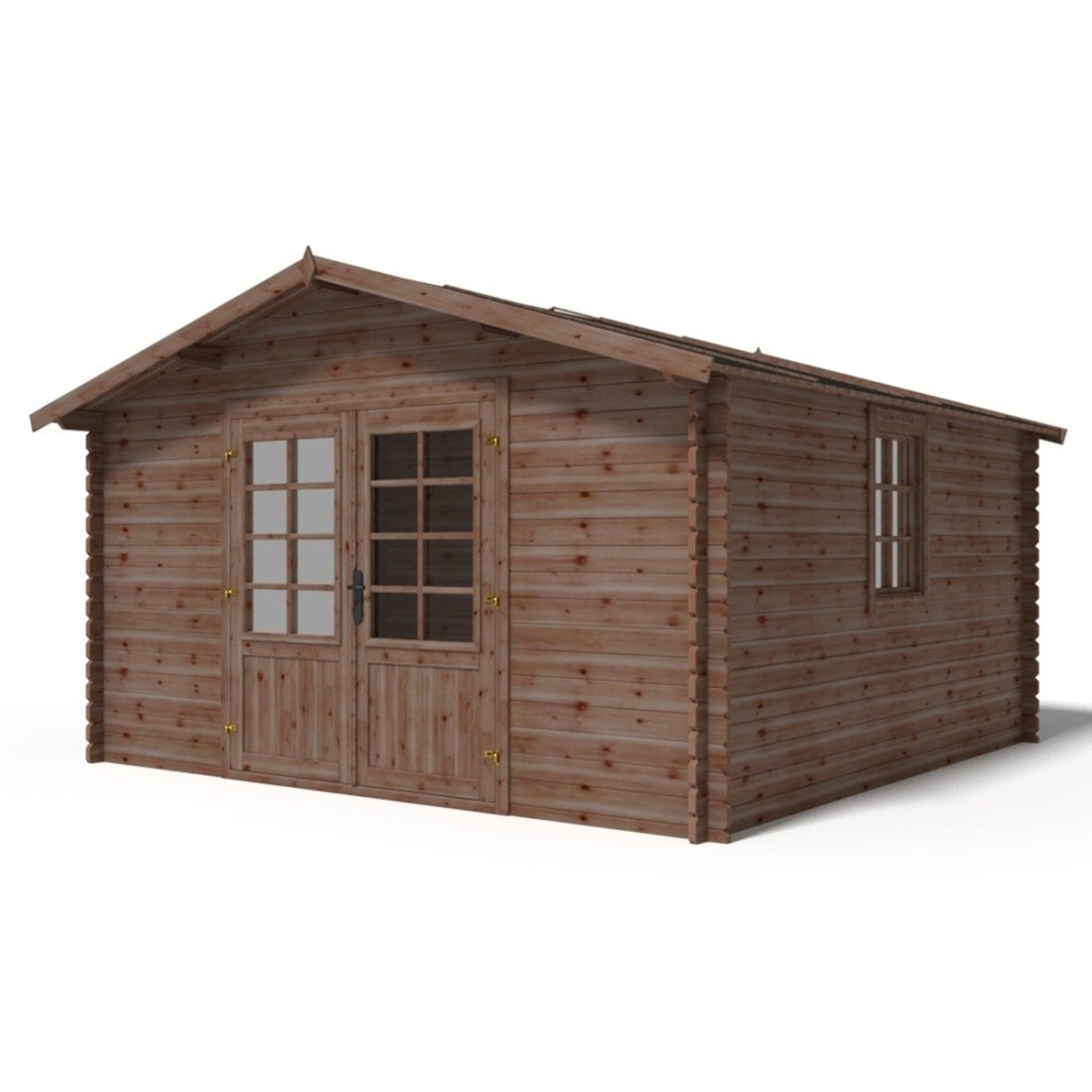 Domek ogrodowy ALTANKA 15,20 m2 - 3,90x3,90 m - 34 mm, drewniany, impregnowany, DOM563, 1szt.