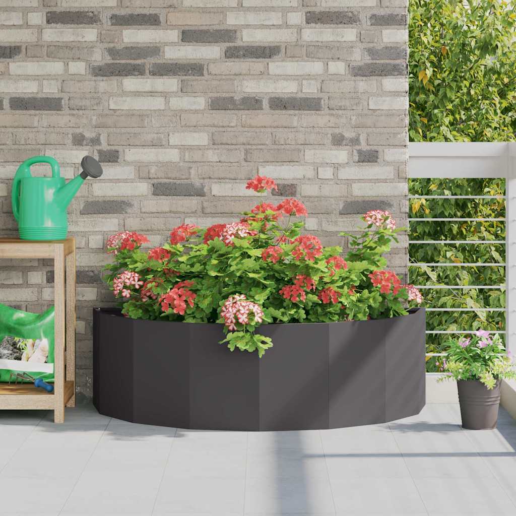 Donica Czarny 120 x 60 x 35 cm Stal vidaXL