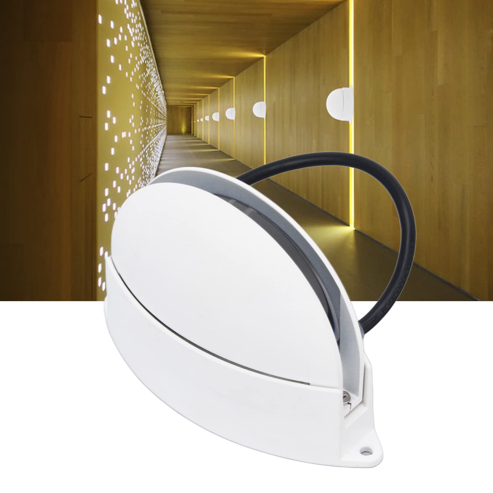 Lampa LED na parapet 10 W 180 stopni Półokrągłe oświetlenie korytarza Jasne W