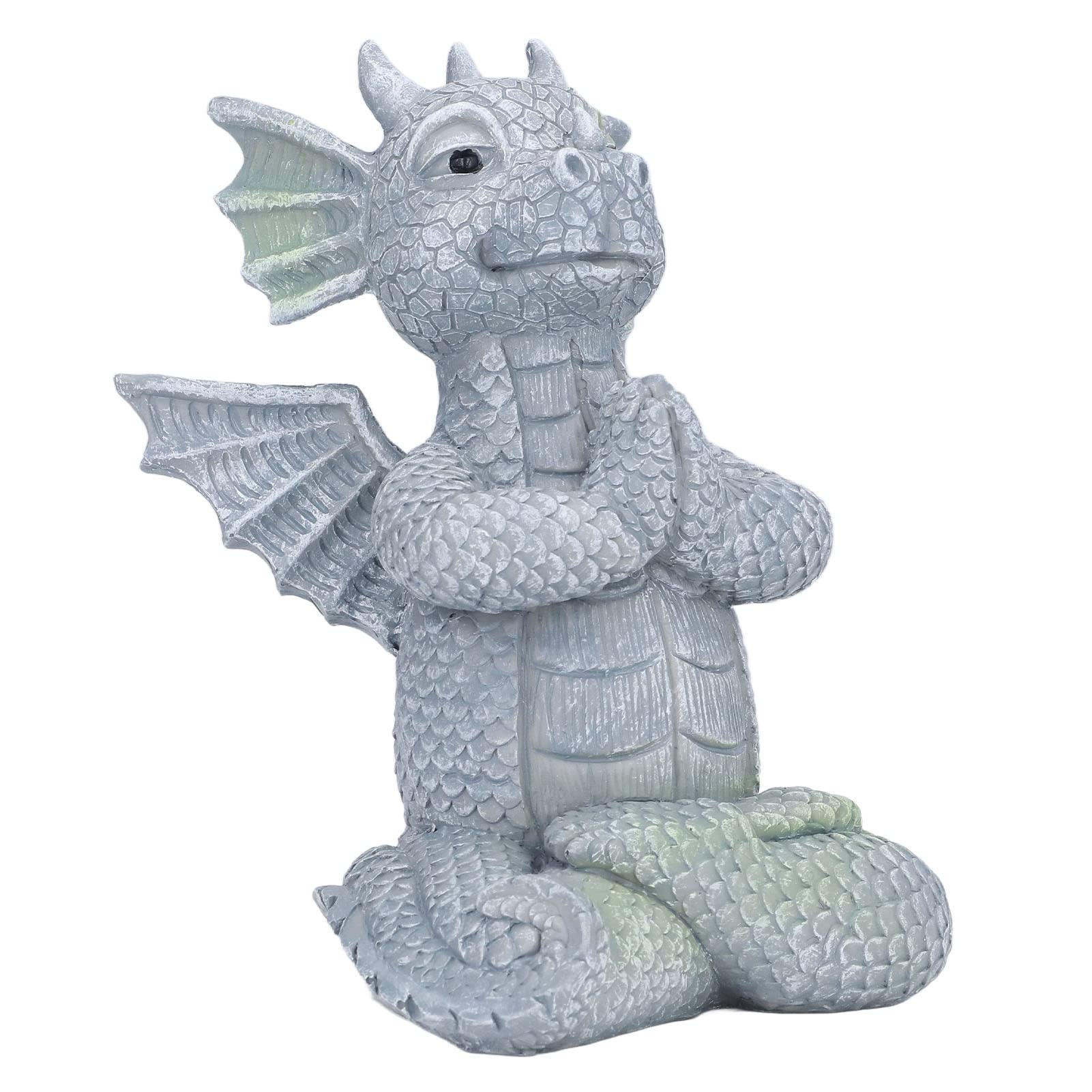 Mała żywiczna rzeźba dinozaura, medytacyjna figurka, dekoracja do ogrodu, na podwórko i do ogrodu