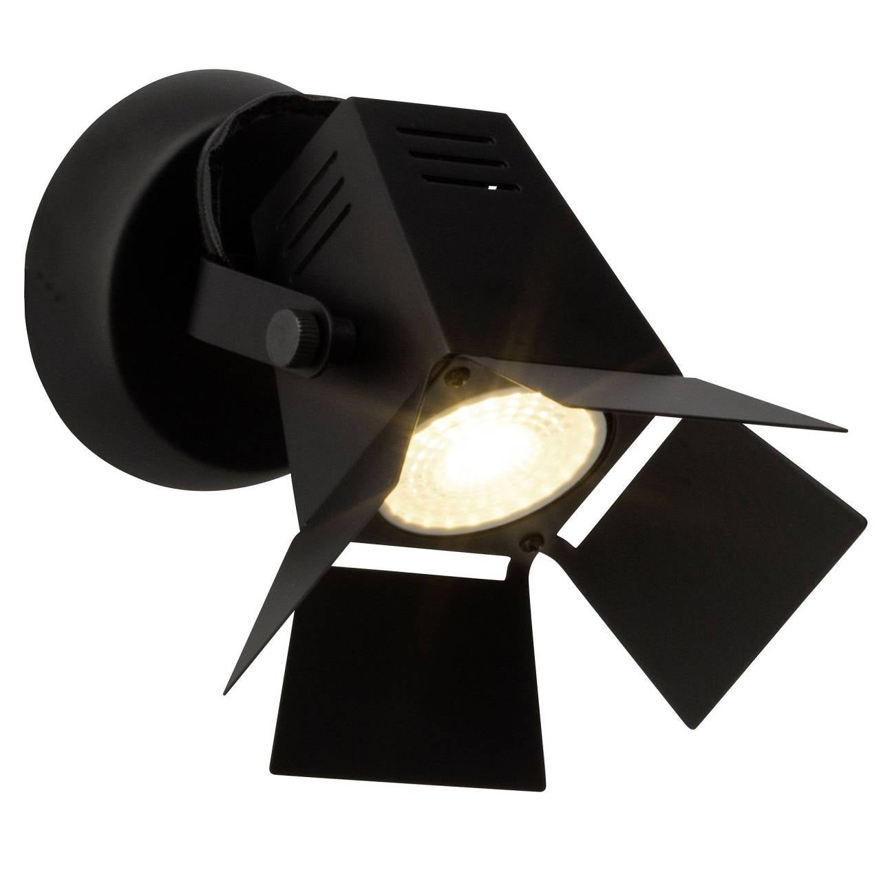 BRILLIANT lampa Matrix spot ścienny czarna stal | 1x D45, E14, 40W, nadaje się do lamp wiszących nie dołączonych | Obrotowa głowica | Nadaje się do la