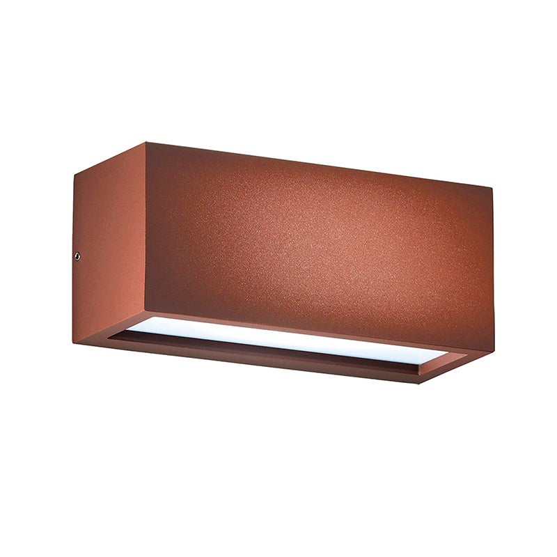 Kinkiet LED GUAVA 12W, 120°-120°, brązowy, IP65, 4000K – oświetlenie zewnętrzne ścienne firmy Rossini Group