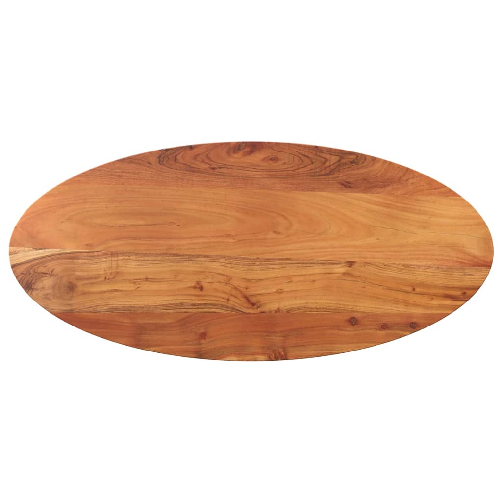 Blat Drewniany Akacjowy Lity Owalny do Stołu 110x40x2,5 cm
