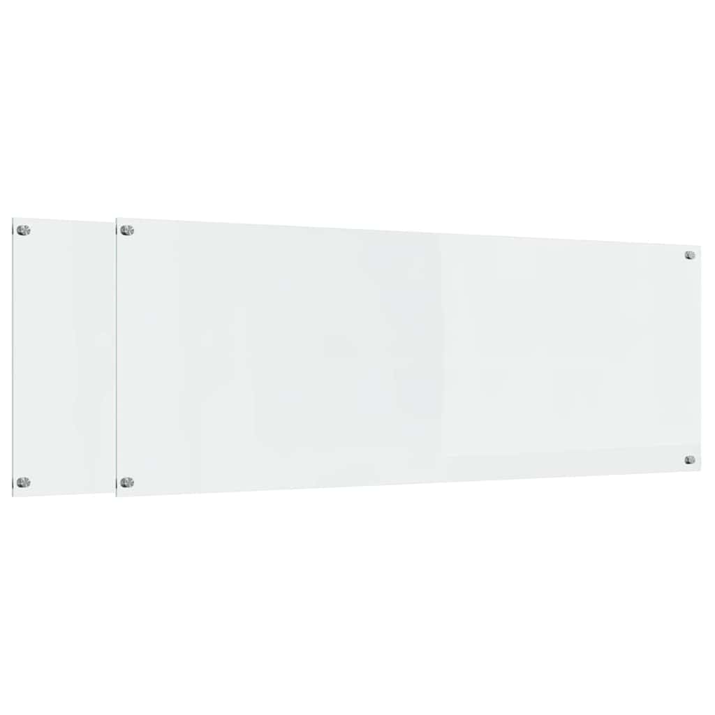2x Panel Szklany do Kuchni Przezroczysty Hartowany Odporny na Ciepło