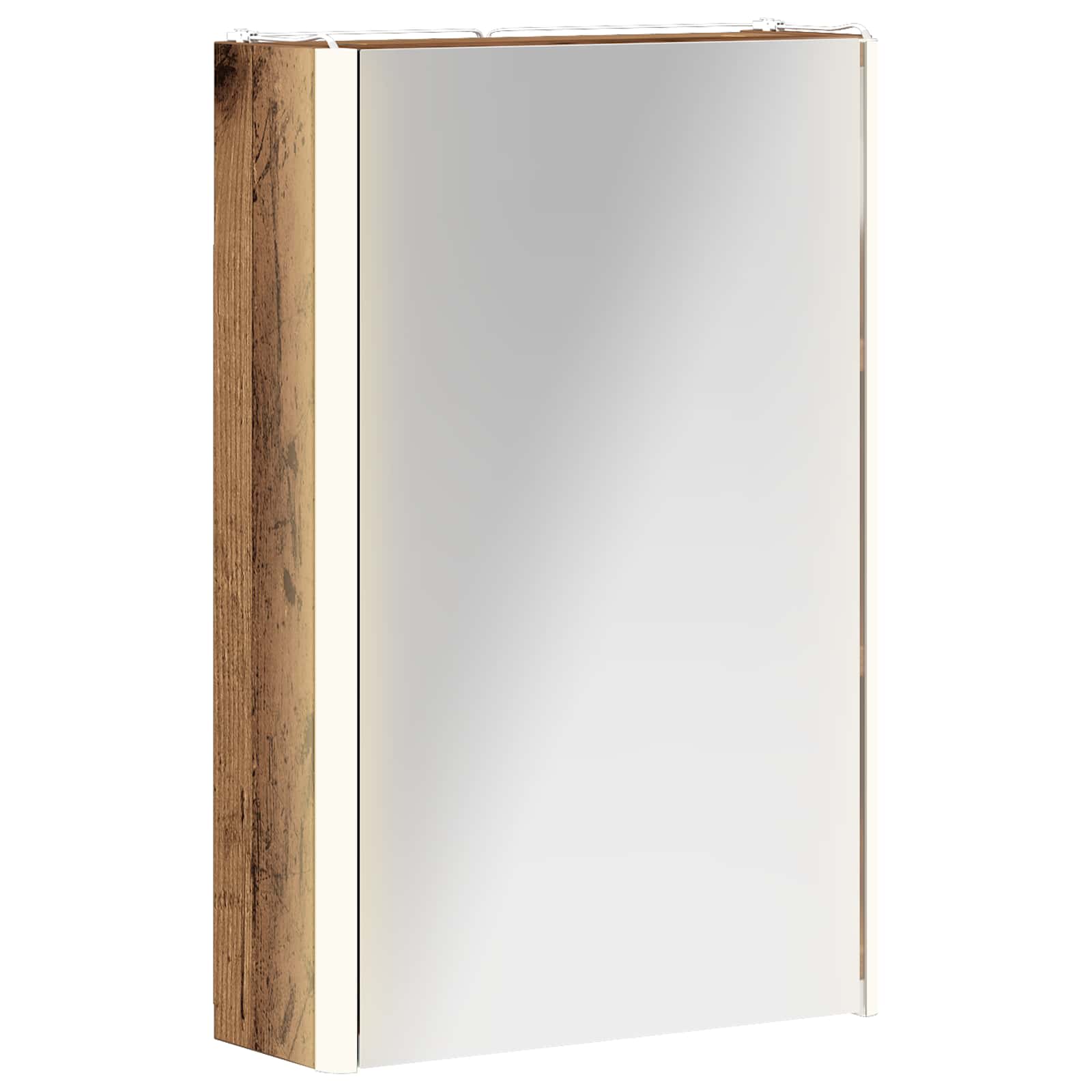 Szafka z lustrem do łazienki Stare drewno 33 x 11,5 x 50 cm