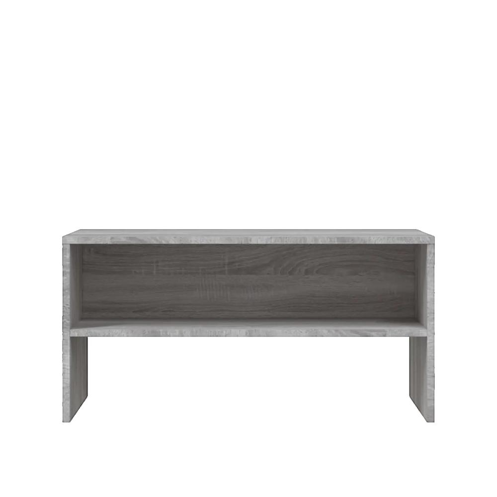 Szafka RTV vidaXL Drewno inżynieryjne Szary Sonoma 80x40x40 cm Otwarta przestrzeń do przechowywania