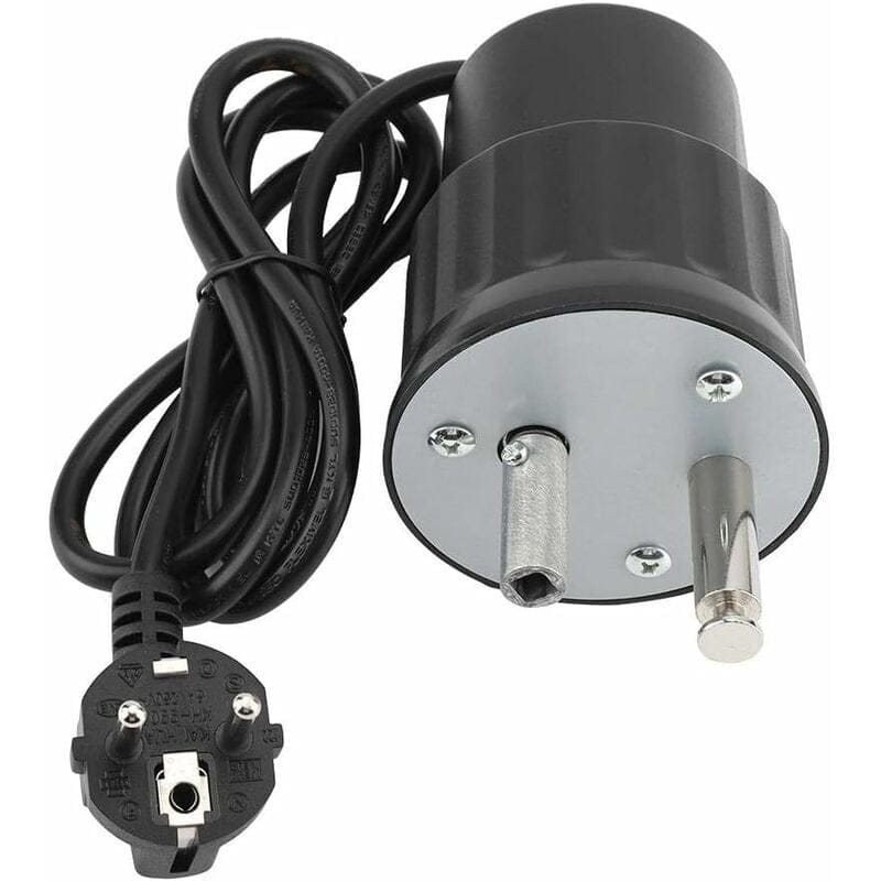 Widelec do grilla z obrotowym silnikiem - aluminiowy silnik elektryczny kempingowy - zestaw z obrotnicą elektryczną - obciążenie znamionowe 0-24 kg