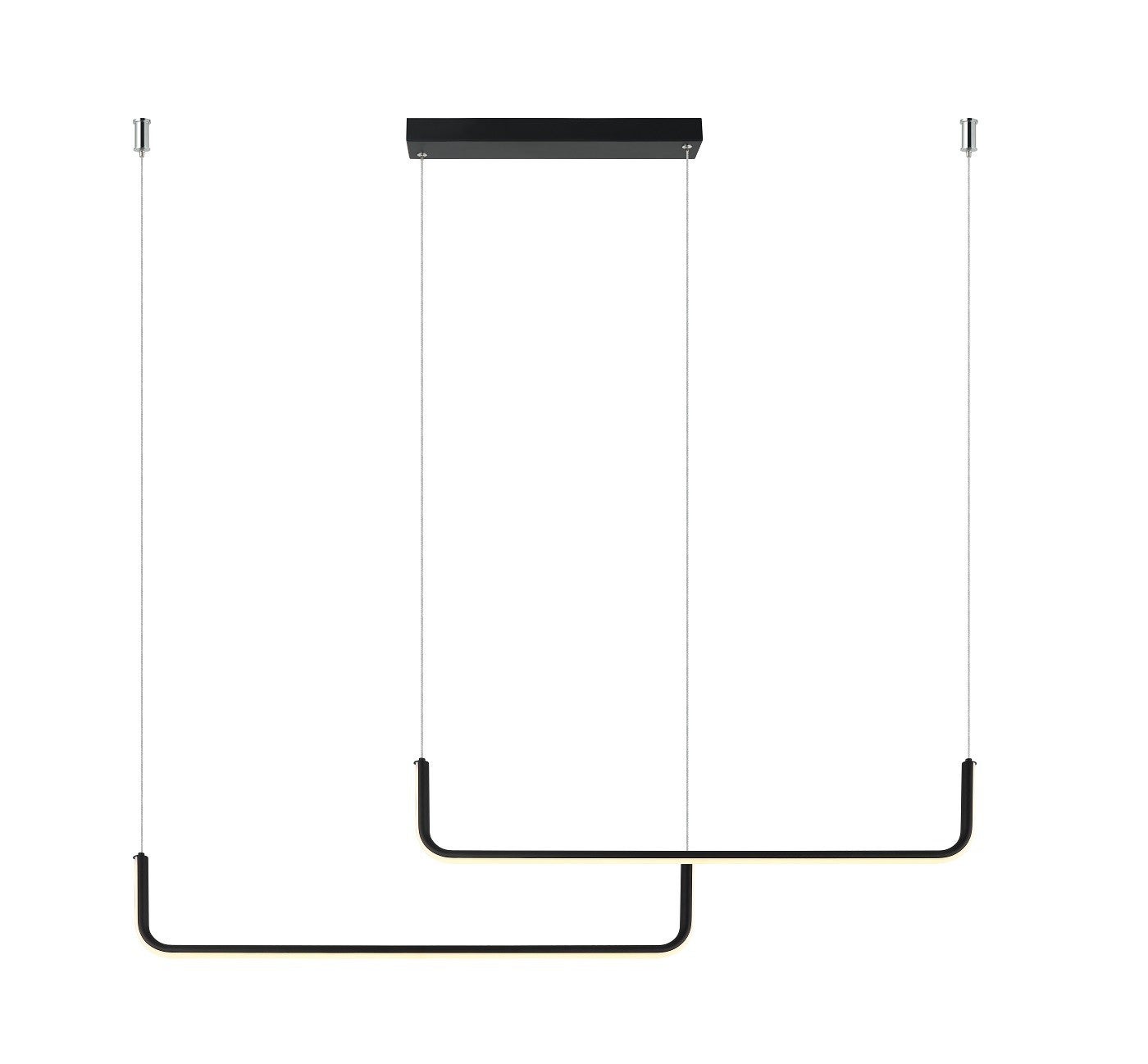 Lampa sufitowa wisząca Light Prestige Malawi czarny LED CCT 3000K/4000K/6000K (regulowana) 1 szt.