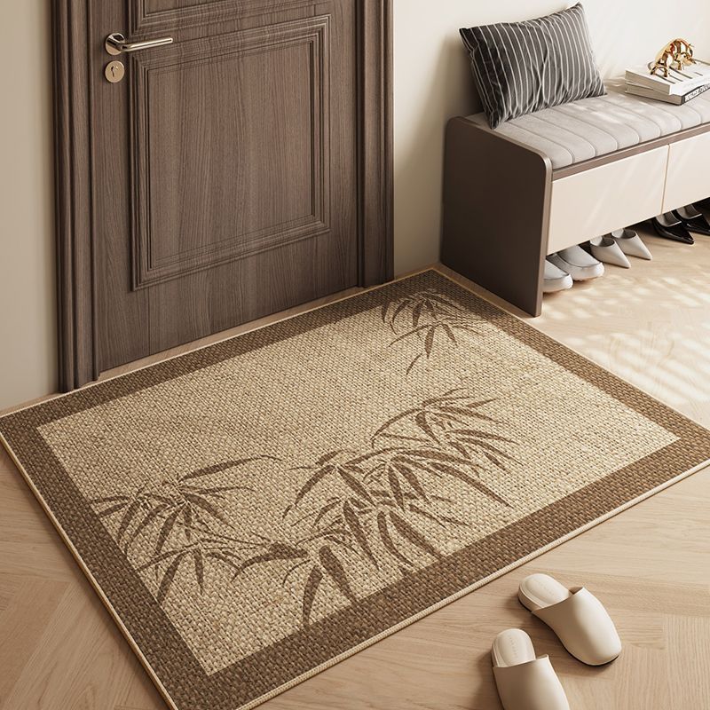 Minimalistyczny dywanik podłogowy z lnu – chłonny, szybkoschnący, antypoślizgowy – dywanik do przedpokoju – (50 x 80 cm) – dywanik z lnu