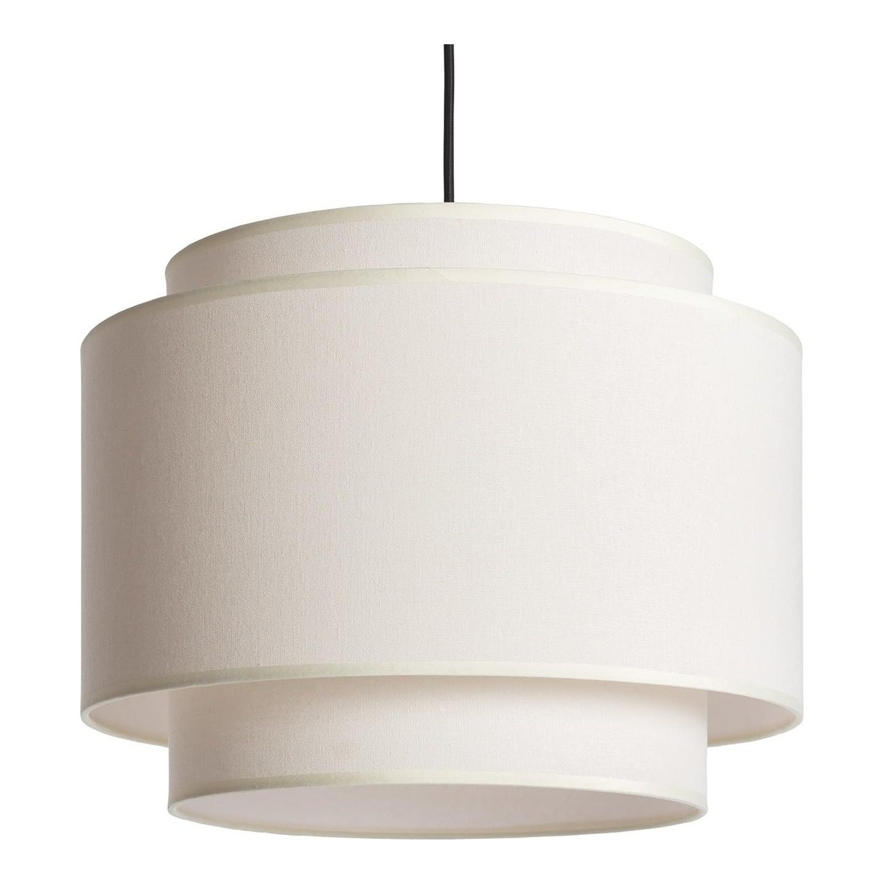 Ledkia Lampa Wisząca Arija Beżowa z Metalu i Tkaniny w Stylu Vintage, Elega