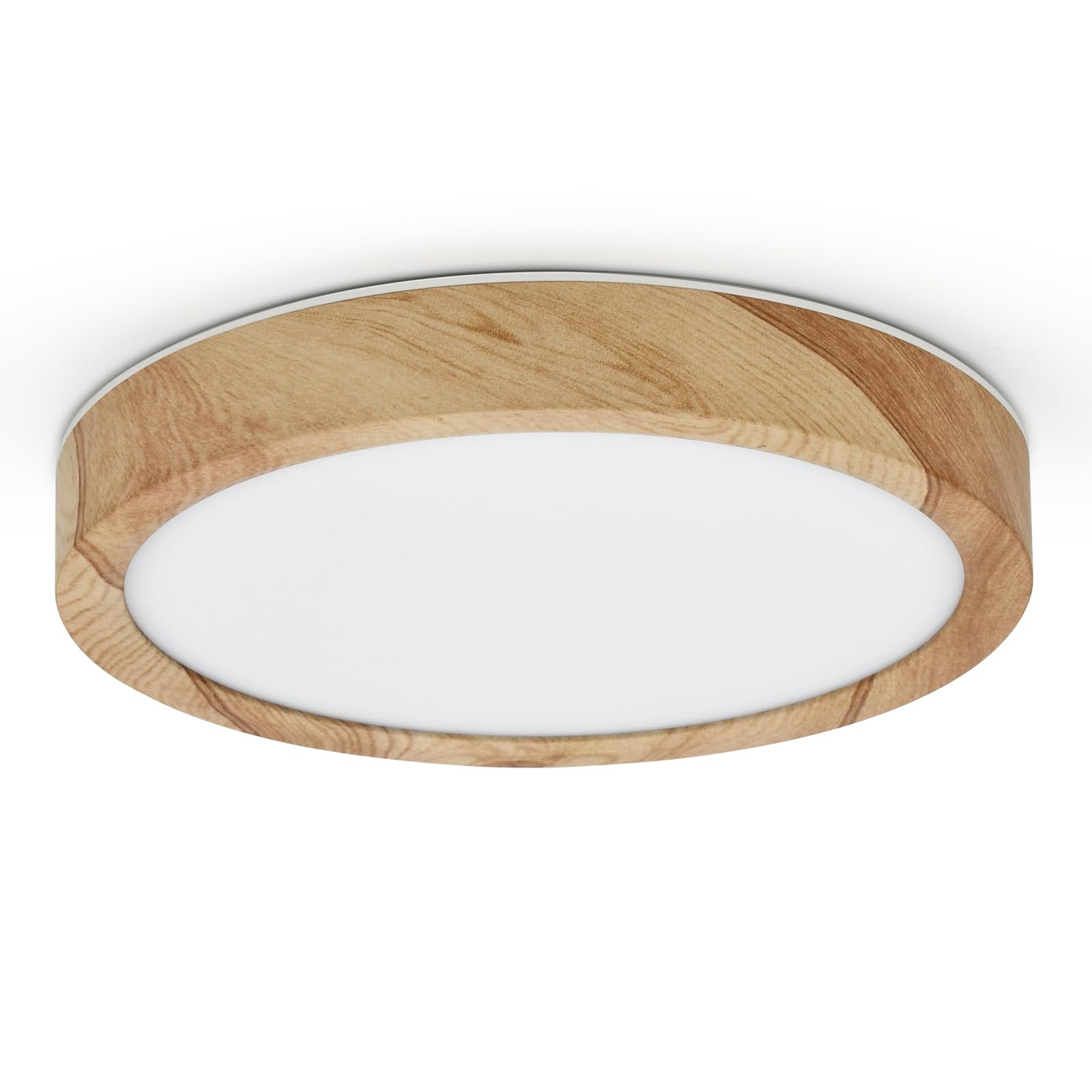 Wpuszczany plafon LED, nowoczesny, ultracienki plafon o średnicy 30 cm, okrągły plafon o mocy 18 W do sypialni, kuchni, światło białe 6000 K